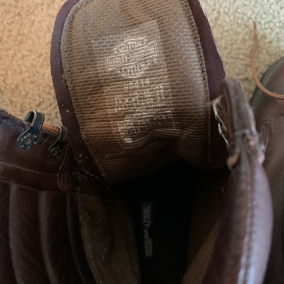 Vintage Harley Davidson Cycles Brown Men’s Boot - Picture 5 of 6